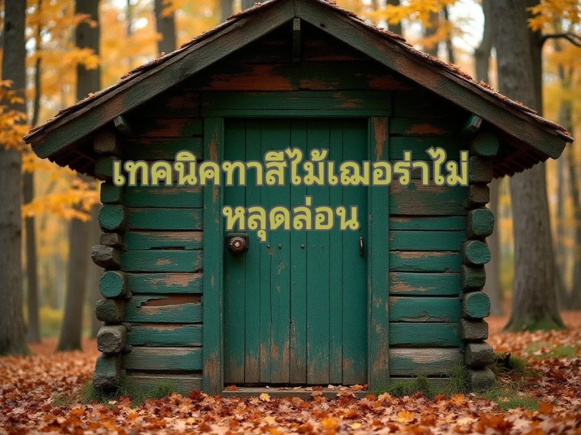 ขั้นตอนทาสีไม้เฌอร่าให้สวย