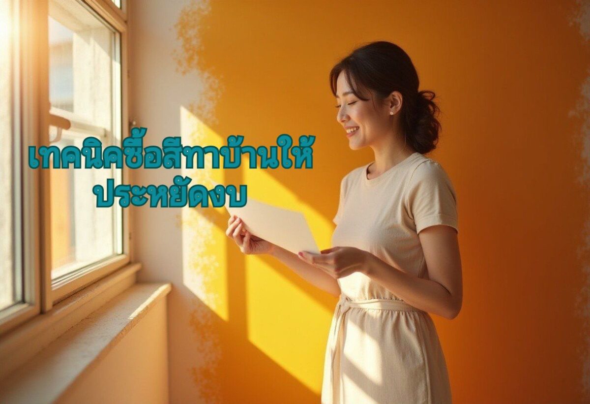 ซื้อสีทาบ้าน ยังไงให้ประหยัดงบ