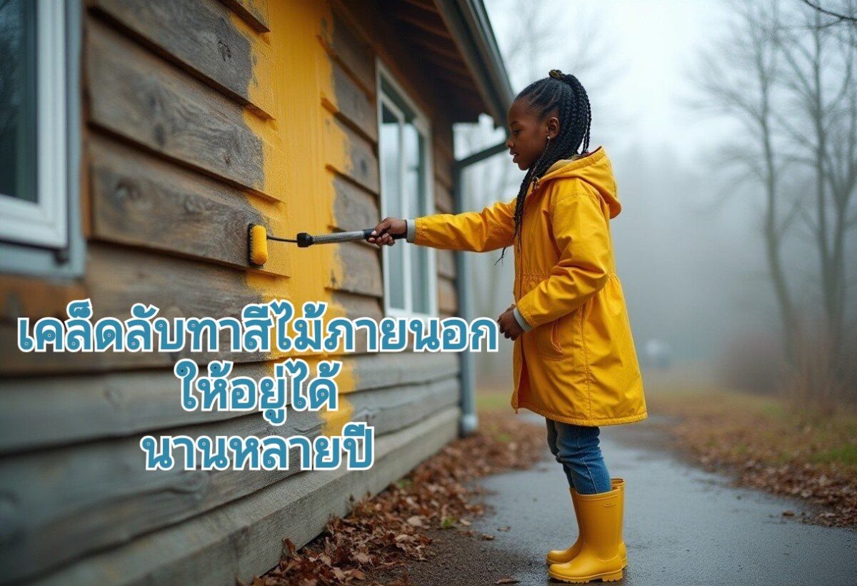 ทาสีภายนอก ด้วยน้ำมัน