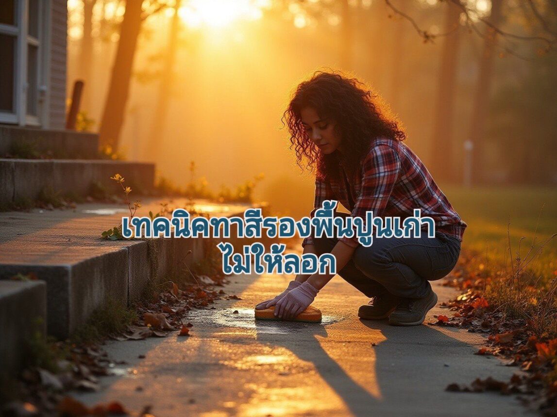 ทาสีรองพื้นปูนเก่ากี่รอบ