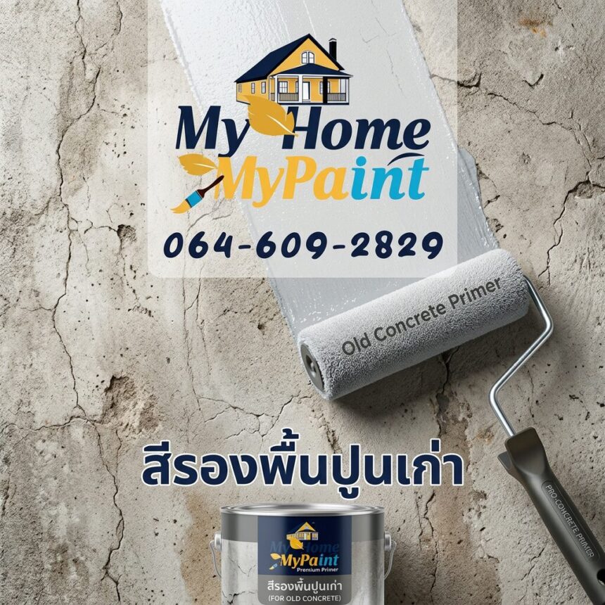 ทาสีรองพื้นปูนเก่าถูกต้อง