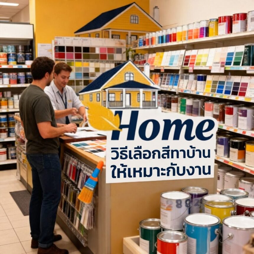 เลือกสีทาบ้านให้ถูก