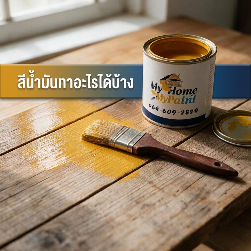 ทาสีน้ำมันเคลือบไม้