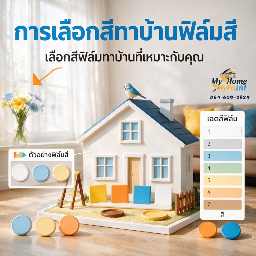 การเลือกเฉดสีทาบ้าน