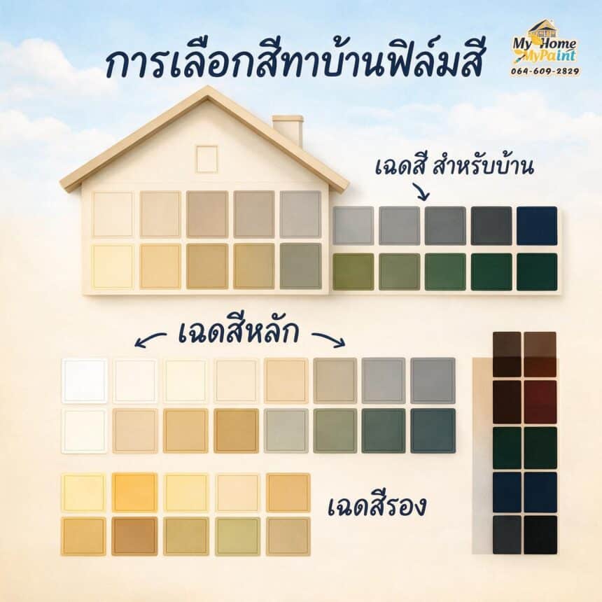 การเลือกเฉดสีทาบ้าน
