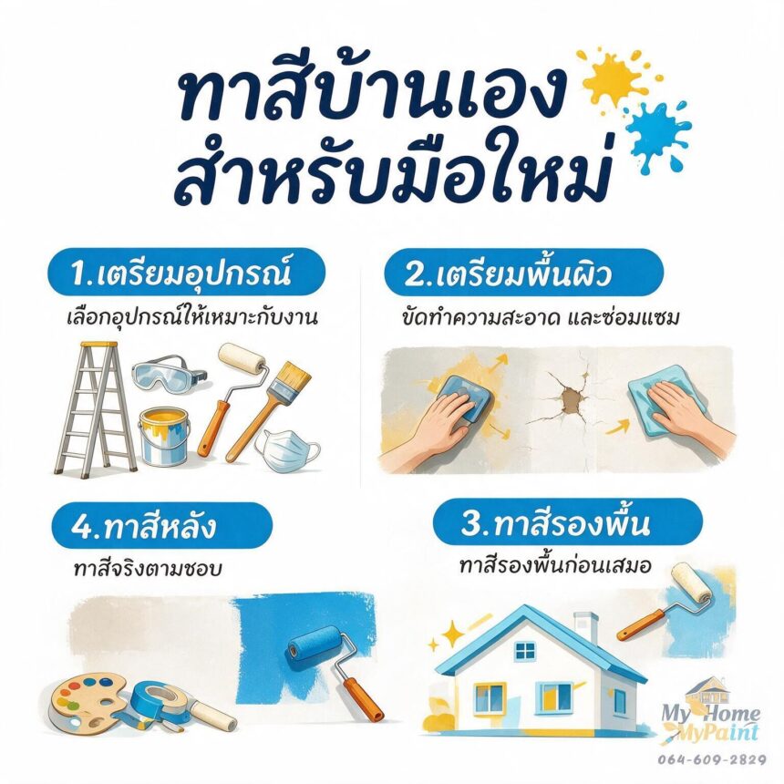 ทาสีบ้านเอง