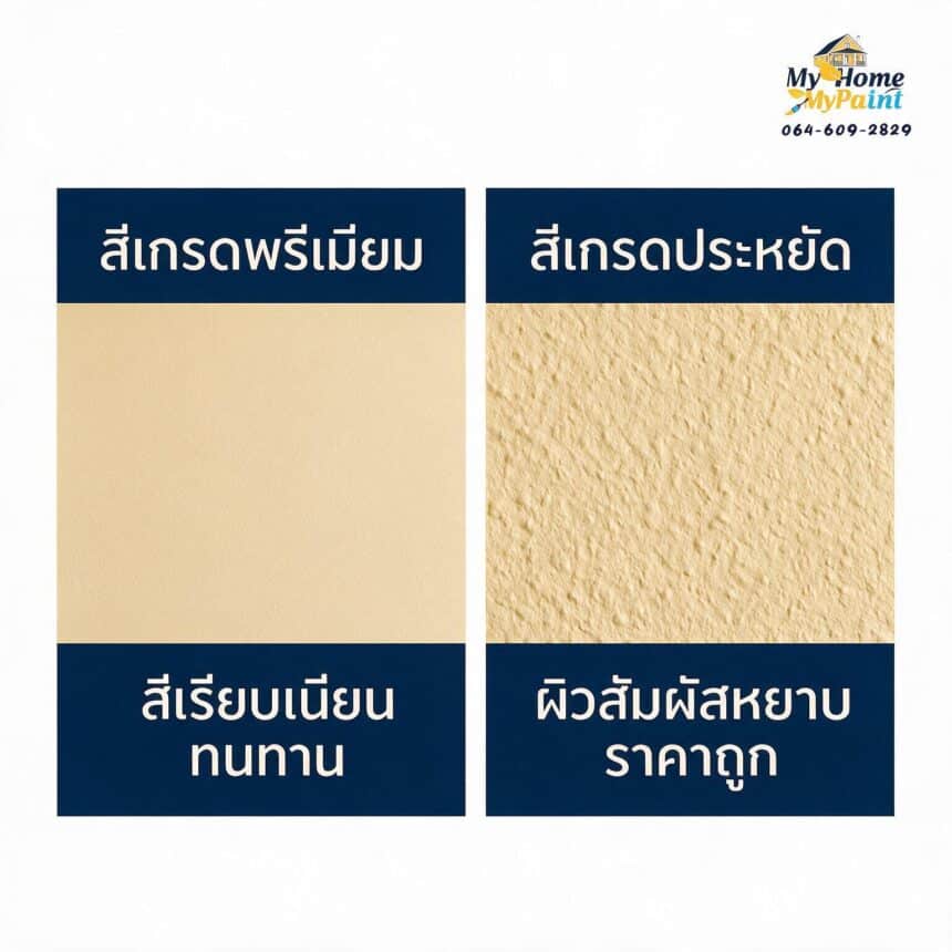 สีเกรดสูงต่ำมาก